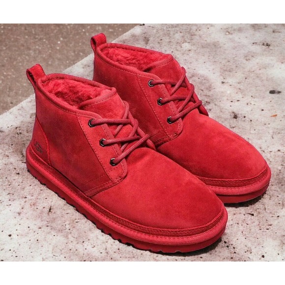 UGG Neumel Red Suede Chukka Ankle Boots Shoes Mens Size 13 New Fast Ship main image 6